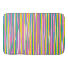Helle vertikale Sommerstreifen Badematte