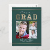 Helle Vielfalt Abschluss Ankündigung Postkarte (Vorne/Hinten)