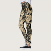 Helle Vintage Blume Leggings (Links)