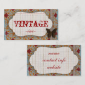 Helle, Vintage inspirierte Geschäfts-Karten Visitenkarte (Vorne/Hinten)