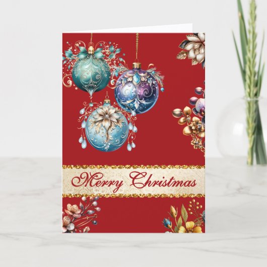 Helle Vintage Ornamente Weihnachten (Vorderseite)