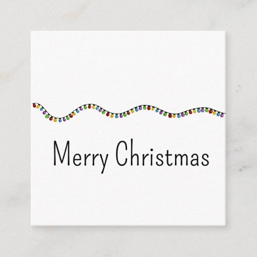 Helle Vintage Weihnachtslicht Weihnachtskarte Begleitkarte (Vorderseite)