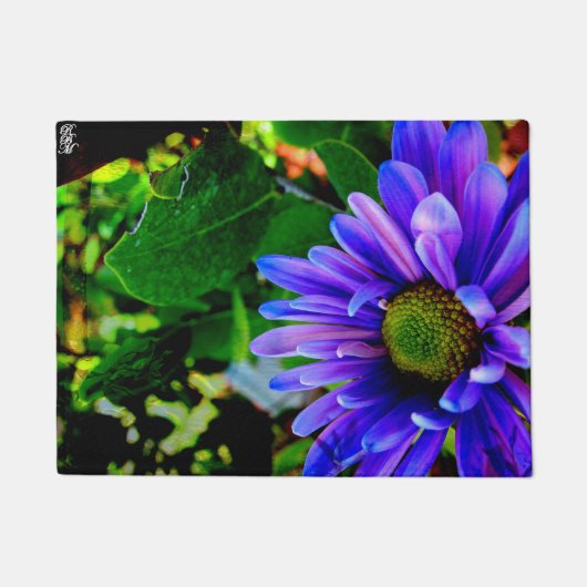Helle violette Blume Fußmatte (Vorderseite)