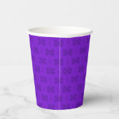 Helle violette geometrische Textur. Pappbecher (Rechts)
