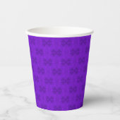 Helle violette geometrische Textur. Pappbecher (Vorderseite)