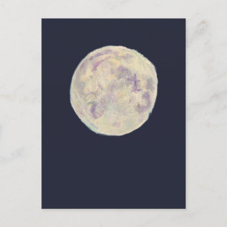 Helle Vollmondnacht Himmel Maureen Girard Postkarte