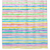 Helle, von Hand gezeichnet Linien Duschvorhang (Vorderseite)