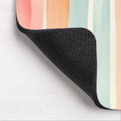 Helle Wasserfarbe Farbige Streifenmuster Mousepad (Ecke)