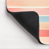 Helle Wasserfarbe Farbige Streifenmuster Mousepad (Ecke)