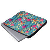 Helle Wasserfarbe: florennahes Design. Laptopschutzhülle (Vorne Knopf)