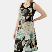 Helle Wasserfarbe: Hydrangea Rose Muster. Schürze (InSitu)