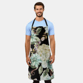 Helle Wasserfarbe: Hydrangea Rose Muster. Schürze (Getragen)