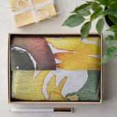 Helle Wasserfarbe Sonnenblume Fabulous 50 Seidenpapier (Geschenk)