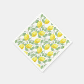 Helle Wasserfarbe Zitrusfrüchte Zitrusfrüchte Somm Serviette (Ecke)