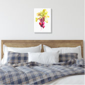 Helle Wasserfarben Beets Veggie Kunst, Dichtung un Leinwanddruck (Insitu (Schlafzimmer))