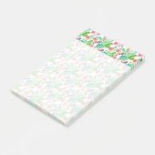 Helle Wasserfarbenkakteen und Sukkulente Muster Post-it Klebezettel (angewinkelt)