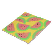 Helle Wassermelone Gelb Rosa Fliese (Seite)