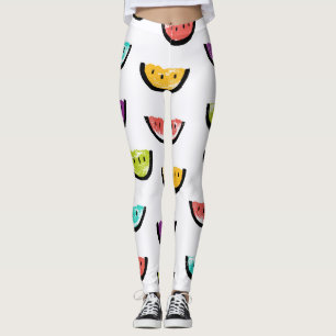 Helle Wassermelonen: farbenfrohe nahtlose Muster. Leggings