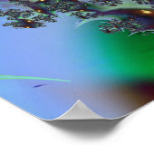 Helle Watchers Abstrakte Kunst Poster (Ecke)