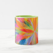 Helle Watercolor-Tasse durch Leslie Clair Bures Zweifarbige Tasse (Mittel)