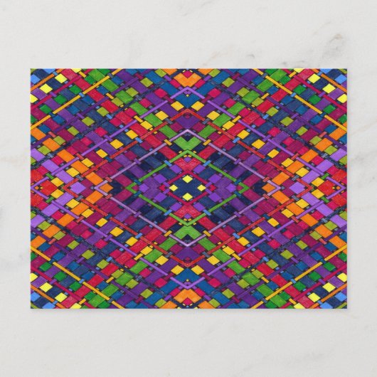 Helle Weave Postkarte (Vorderseite)