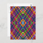 Helle Weave Postkarte (Vorne/Hinten)