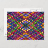 Helle Weave Postkarte (Vorne/Hinten)