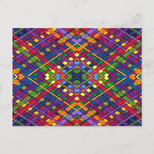 Helle Weave Postkarte (Vorderseite)