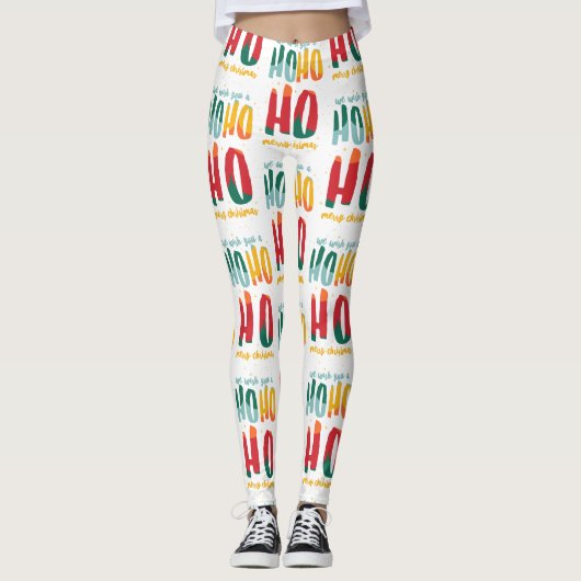 HELLE WEIHNACHTEN/ALT-FARBENWEG LEGGINGS (Vorderseite)