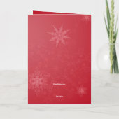 Helle Weihnachten geklappte Fotokarte (Rückseite)