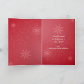 Helle Weihnachten geklappte Fotokarte (Innenseite)