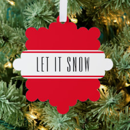 Helle Weihnachten Red White Stripes LASSEN ES SCHN Ornament Karte