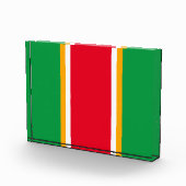 Helle Weihnachten Rot Grün Streifen Fotoblock (Rechts)