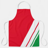 Helle Weihnachten Rot Grün Streifen Schürze (Vorderseite)