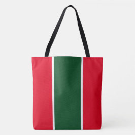 Helle Weihnachts Roter Wald Grüne weiße Streifen Tasche