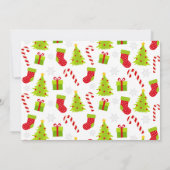 Helle Weihnachtsbaum-Weihnachtsgeschenk-Kartenhalt Karte (Rückseite)