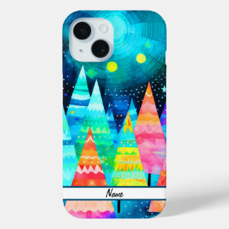 Helle Weihnachtsbaumen Case-Mate iPhone Hülle