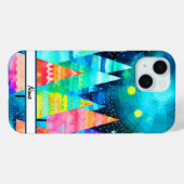 Helle Weihnachtsbaumen Case-Mate iPhone Hülle (Rückseite (Horizontal))