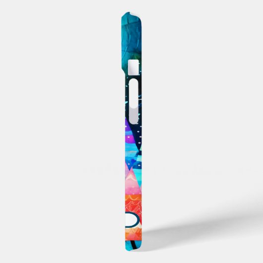 Helle Weihnachtsbaumen Case-Mate iPhone Hülle (Rückseite / Links)