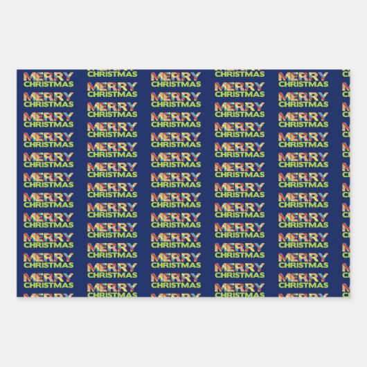 Helle Weihnachtsbeleuchtung Wrapping Paper Sheets Geschenkpapier Set (Vorderseite)