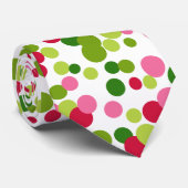 Helle Weihnachtsdots-Krawatte Krawatte (Gerollt)