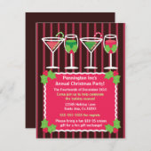 Helle Weihnachtsfeier Weihnachten Party Einladung (Vorne/Hinten)