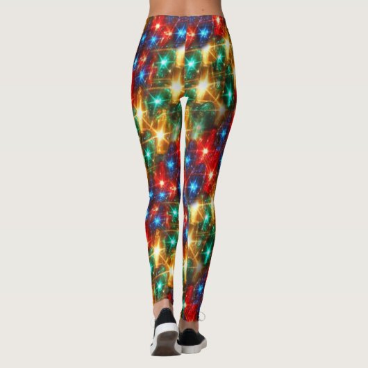 Helle Weihnachtslichter Leggings (Rückseite)