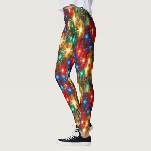 Helle Weihnachtslichter Leggings (Links)
