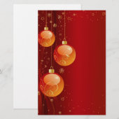 Helle Weihnachtsschmuck Briefpapier (Vorne/Hinten)
