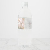 Helle, weinende Glitzern Wasser Flaschen Etiketten (Rückseite)