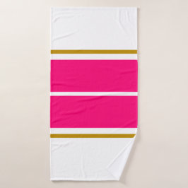 Helle, weiße, cremefarbene, rosafarbene Streifen a Badehandtuch