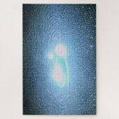 Helle weiße Lichtsterne in Sky Puzzle (Vertikal)