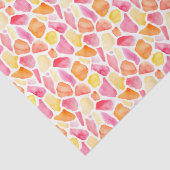 Helle Whimsical Giraffe Print Pink Orange Yellow Seidenpapier (Detail)