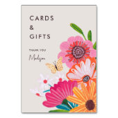 Helle Wildblume Brautparty Karten und Geschenke-Ze (Vorderseite)